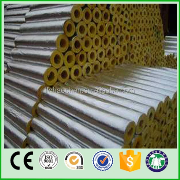 HS Code Soundproof Insulation Materials rock Glass wool Pipe Insulation