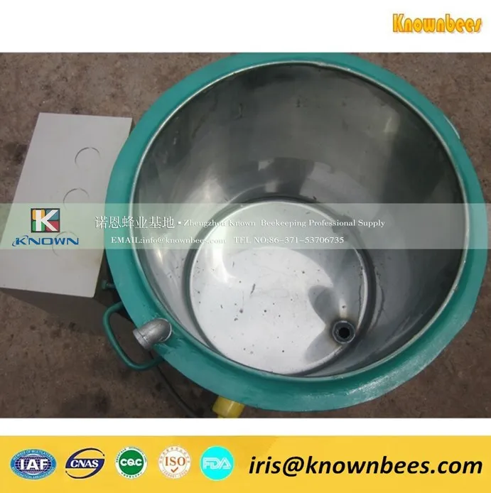 Small scale candle production low melting point wax melting tank