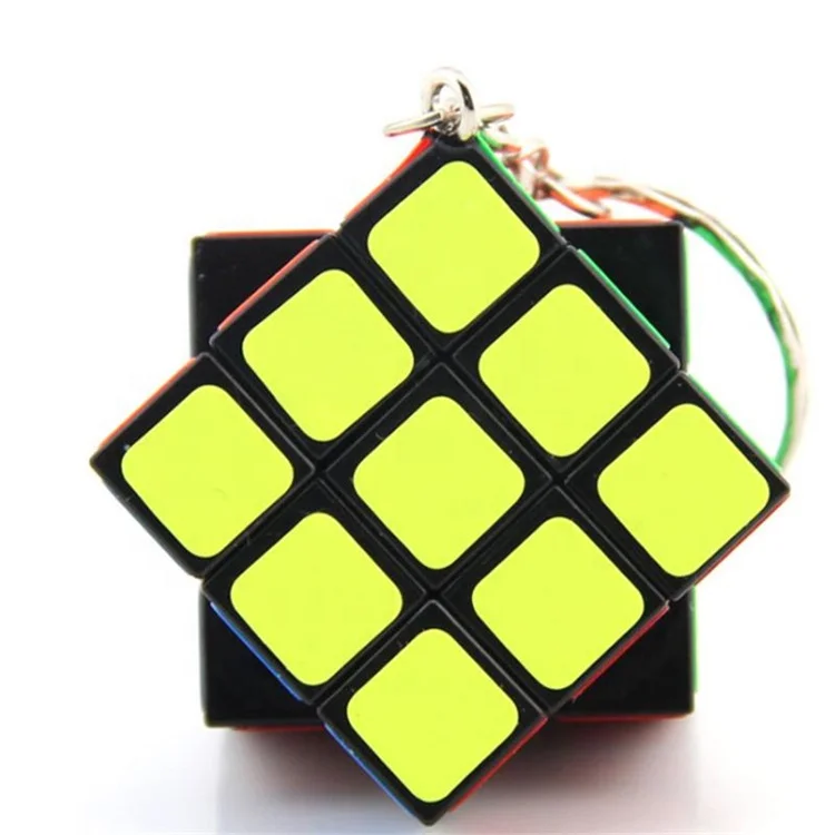 Mini ABS KeyChain Creative Magic Cube High Quality Cube Puzzle Classic Toys Key Chain