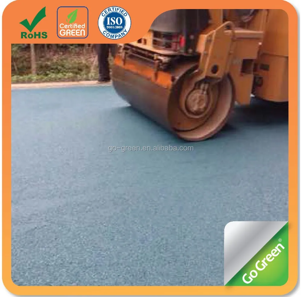 Garden road materials cold mix color asphalt with 1.2cm thickness