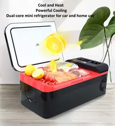 DC 12V/24V Outdoor Dual Temperature Zone Mini Refrigerator Compressor Portable Car Fridge