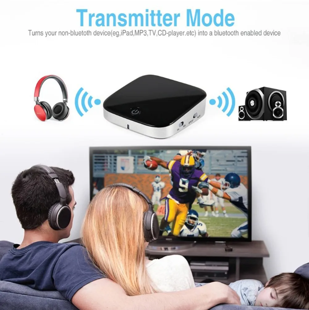 Top selling new mini APT-X module dual stream bluetooth transmitter and receiver for TV PC and car