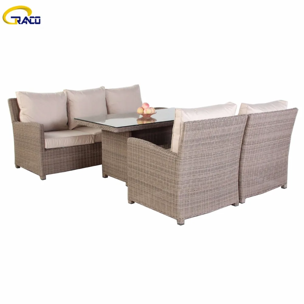 
Hot sale custom furniture outdoor garden patio wicker sofa set 