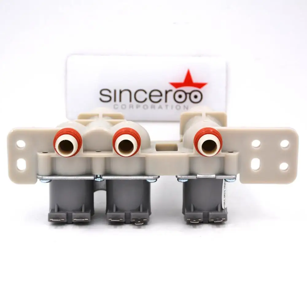 285805 Water Inlet Valve with Mounting Bracket for Clothes Washer 110 VAC/120 VAC, Works with Whirlpool, Maytag, Alliance