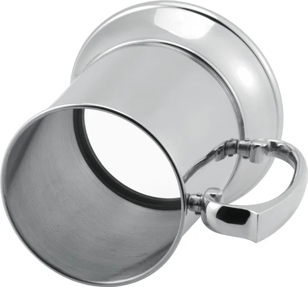 16oz Single Wall stainless steel beer mug with glass bottom