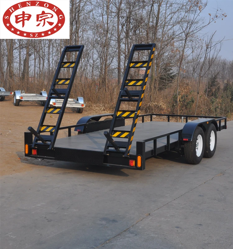 3.5 ton trailer axle brake kit tandem axle car carring trailer with ramp