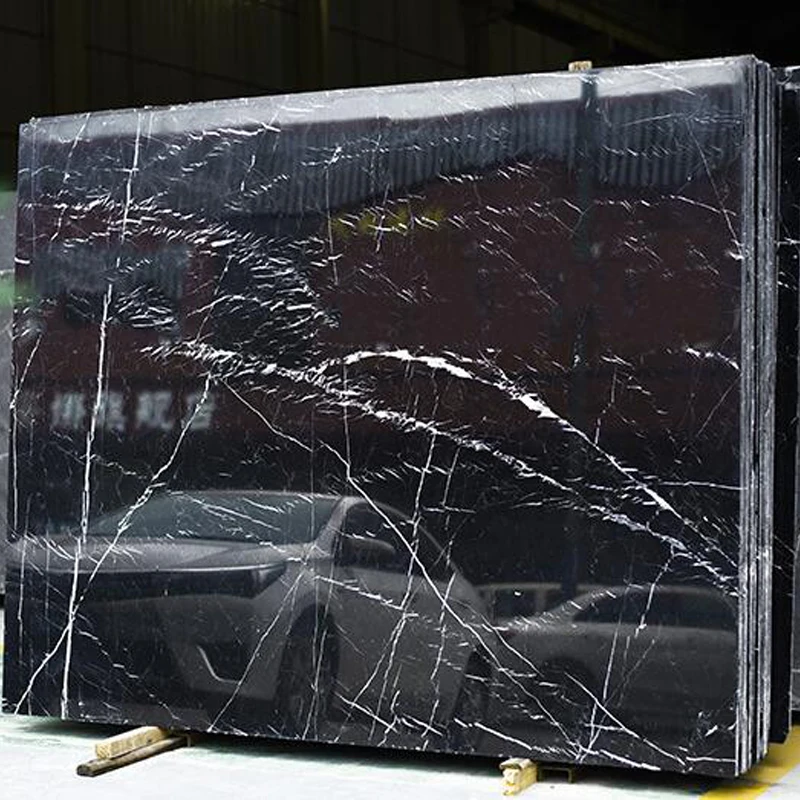 Cheap Chinese Marble Nero Marquina Marble Black Marble