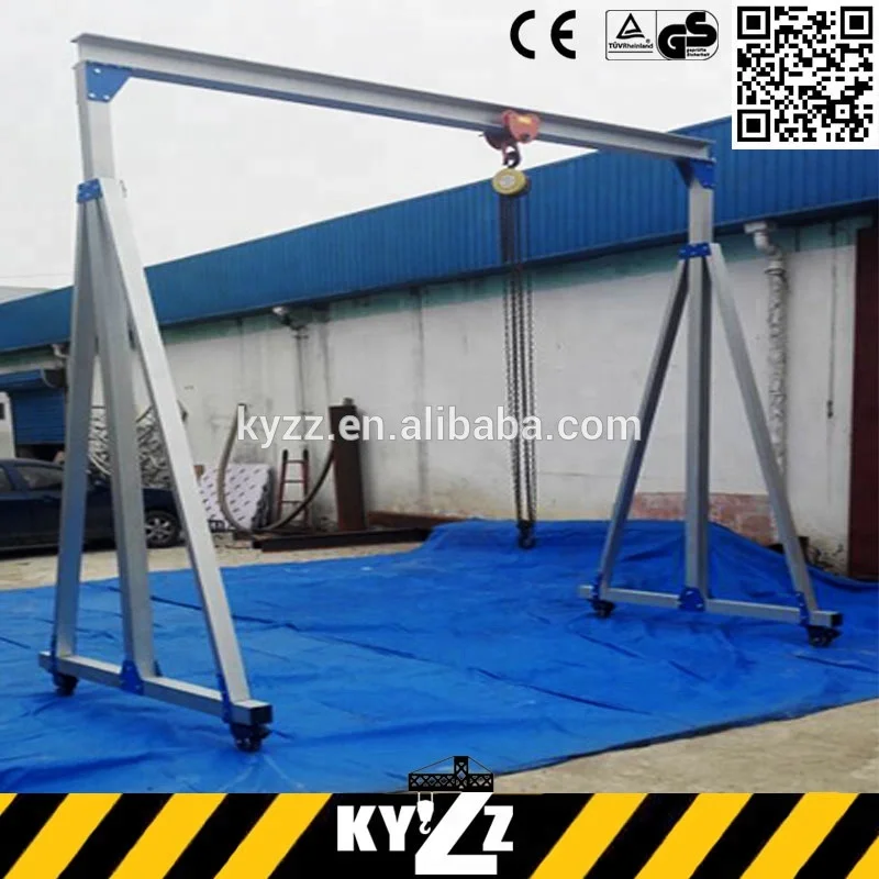 Light Small Mini 500Kg Workshop Gantry Crane Sale in China, Portable Marine Deck Gantry Cranes