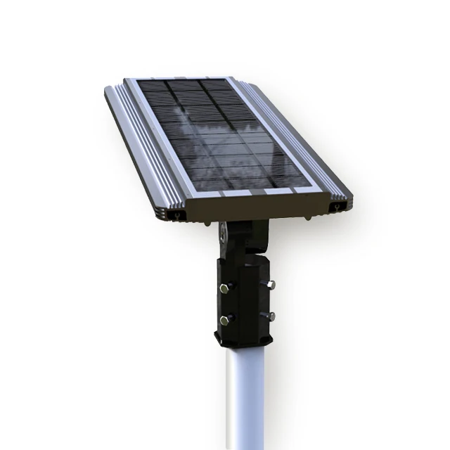 Aluminum alloy compact design all in one solar led street light with PIR motion sensor