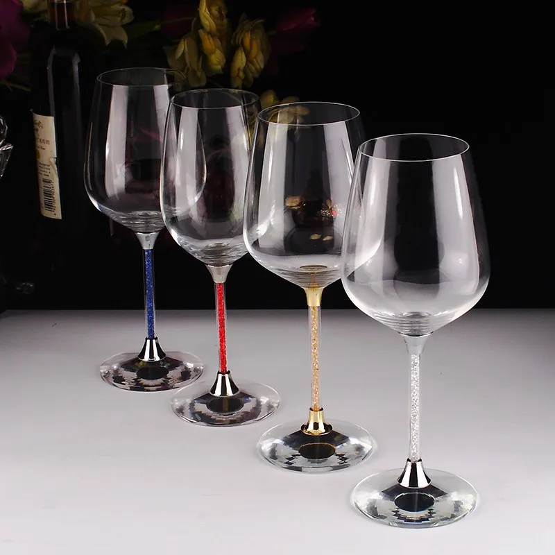 Продвижение бокаловидные цвет алмаза красное вино очки для свадьбы