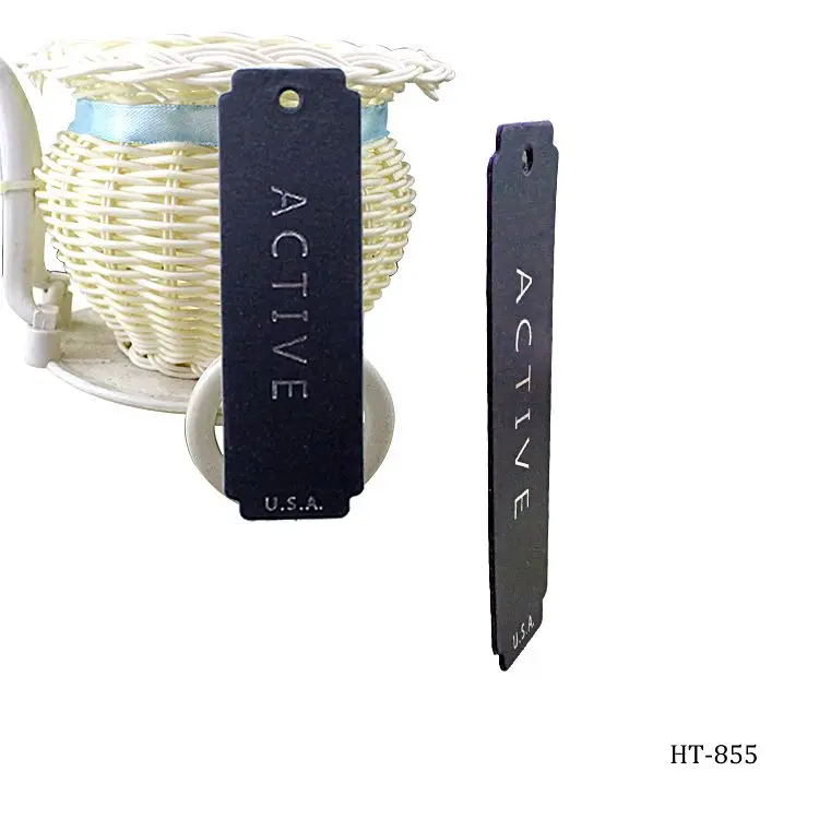 
Custom wholesale cheap price quality folded paper printing clothing teen lingerie jeans hair hang tag brand logo clothes tag 