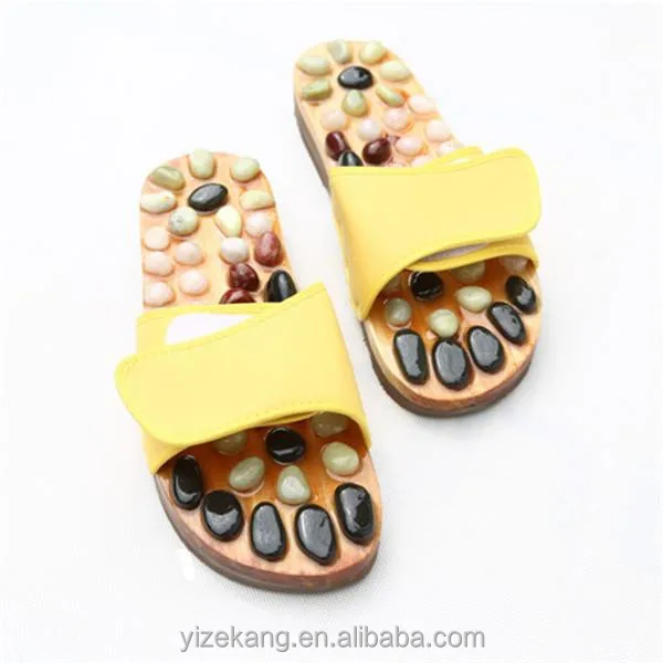 
Foot Massage Health Shoes Natural Pebble Massager Slipper For Men And Women 