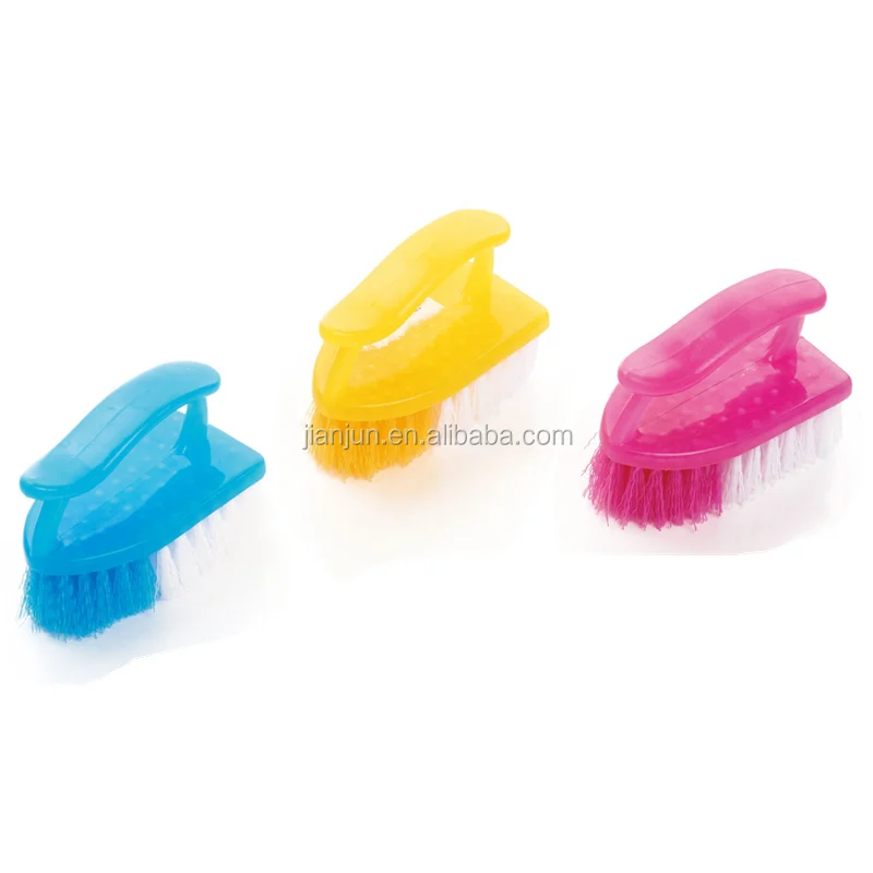 
Factory direct sale plastic crystal scrub brush clothes washing brush 