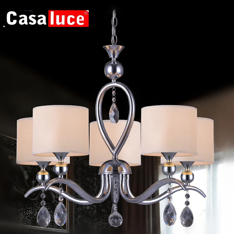 New item globe glass iron round crystal chrome pendant lamp