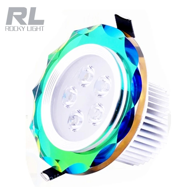 
CE ROHS approved 230V Red crystal mirror recessed led ceiling lamp for decorate 