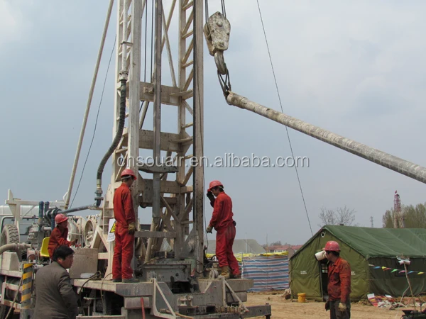 BZC600CLCA in Huabei Oilfield drilling construction site drill rig rotary down the hole rig 600m hole depth 500mm hole diamter