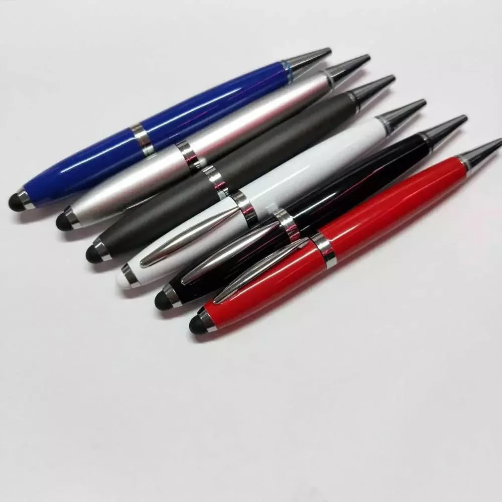 Custom Logo 6 Color 4GB 8GB 16GB 32GB 64GB USB Flash Drive Disk Memory Pen Stick Stylus USB 2.0 Pendrive Boy Toy Gift