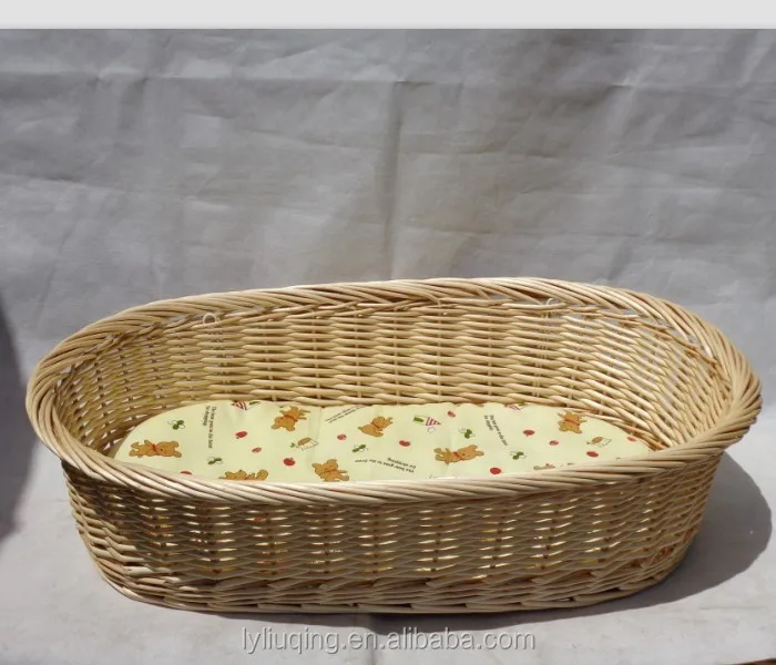 
wholesale willow/wicker doll moses basket for baby, factory supply 