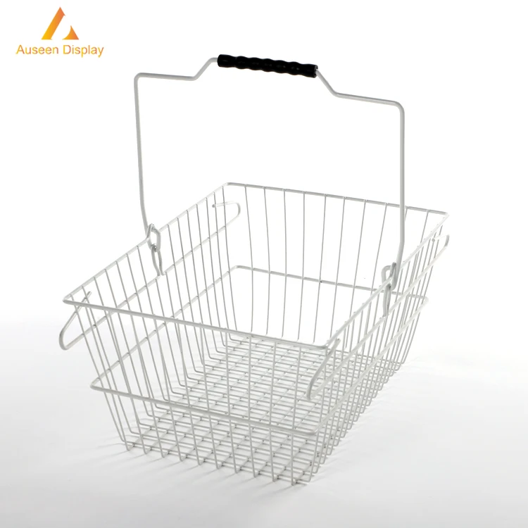 
Modern design metal wire shopping basket for supermarkets and retails/handy basket case/ 