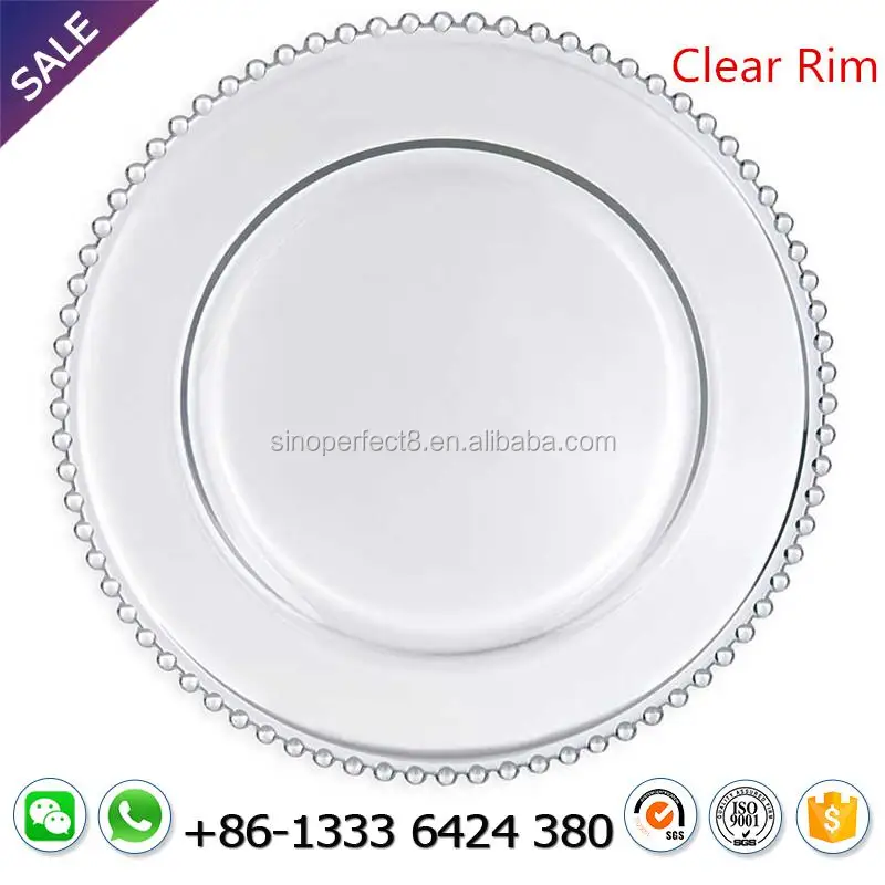 round transparent under plates in guangzhou