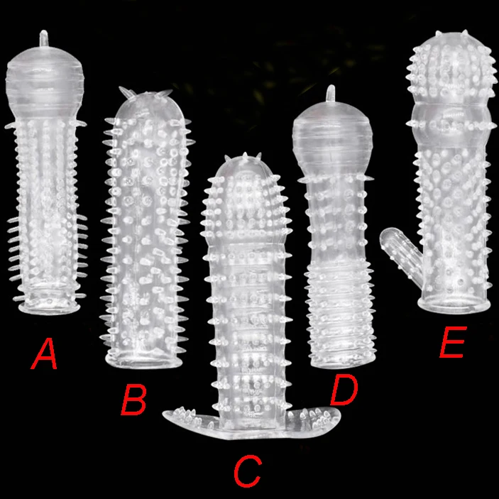 Newest Adult Transparent Crystal Penis Sheaths Cock Ring Sleeve Condom Male Sex Product