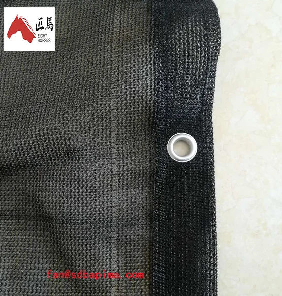 Factory 100gsm HDPE UV protection Black color privacy screen for fence garden and balcony