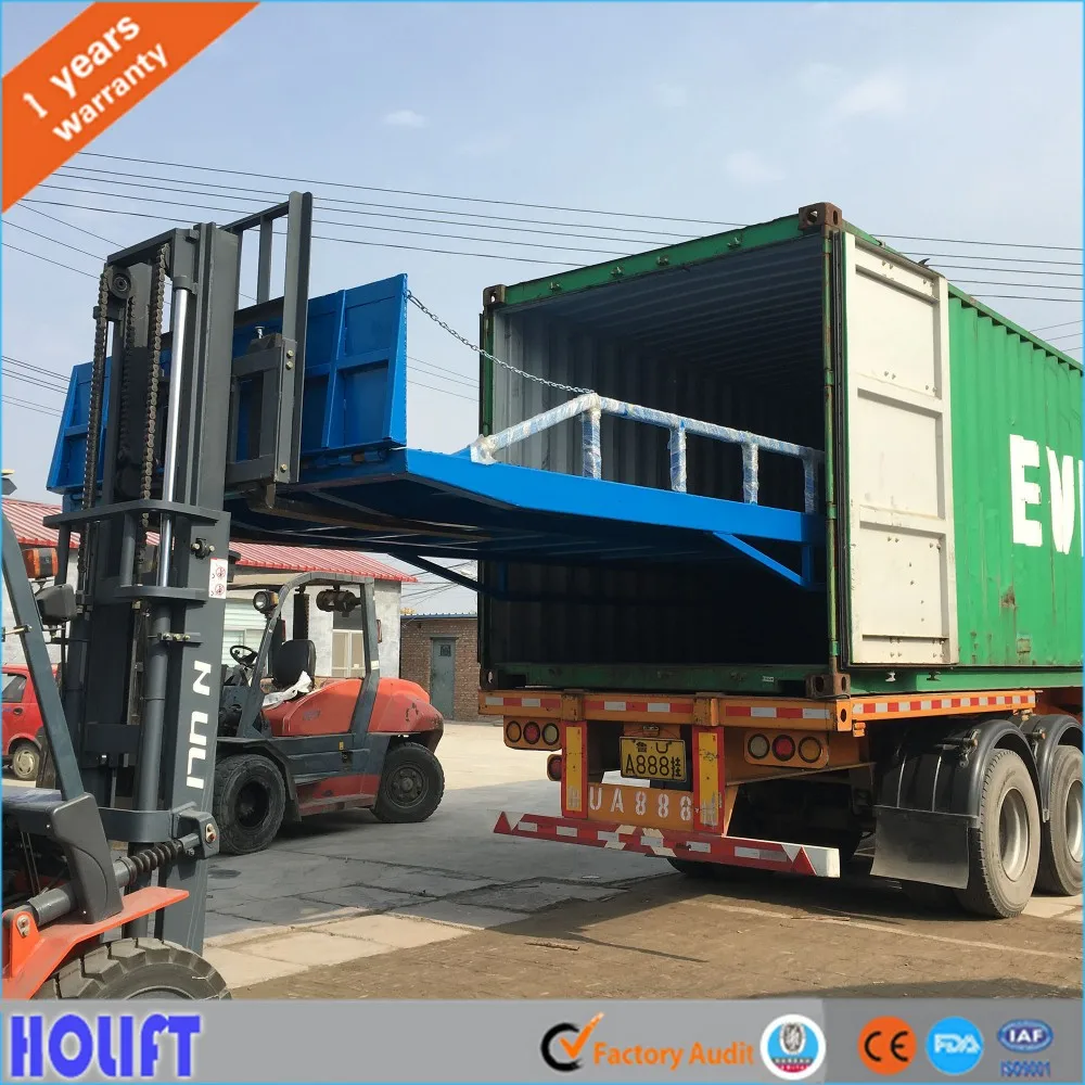 2021 Container loading hydraulic mobile yard ramp price
