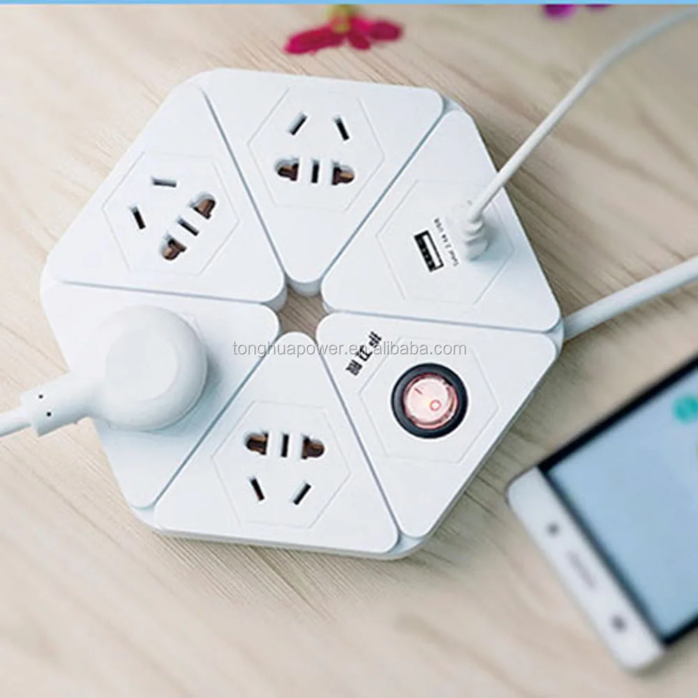 ETL AC Power Wall Plug On/Off Switch Tap Adapter Surge protector FCC 110V 125V socket factory socket