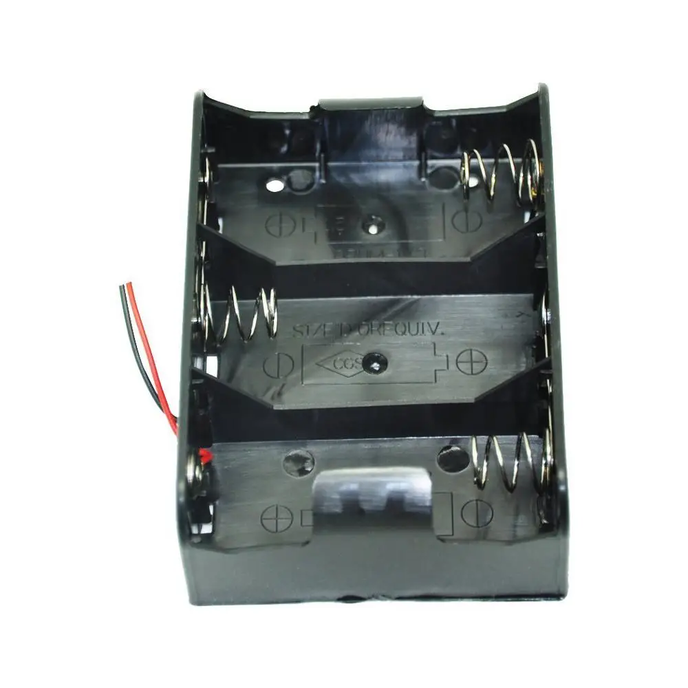 Gelsonlab HSPE-143  3 Slot D Cell Battery Holder With Two Wires