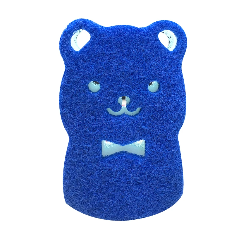 cute bear animal shape kitchen sponge