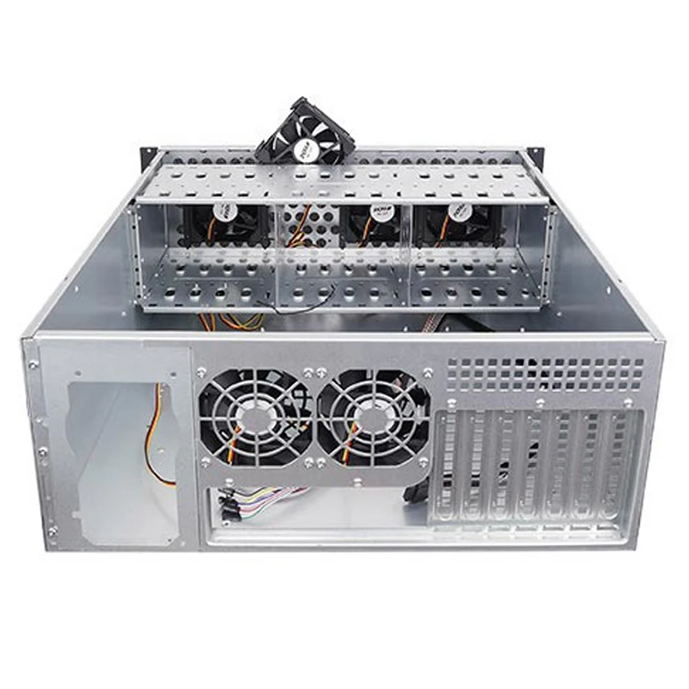 PC Computer Industrial Rack Mount Server 4U Chassis Case