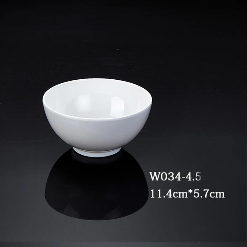 Производитель, меламиновая посуда, белая фарфоровая миска для лапши для ресторана