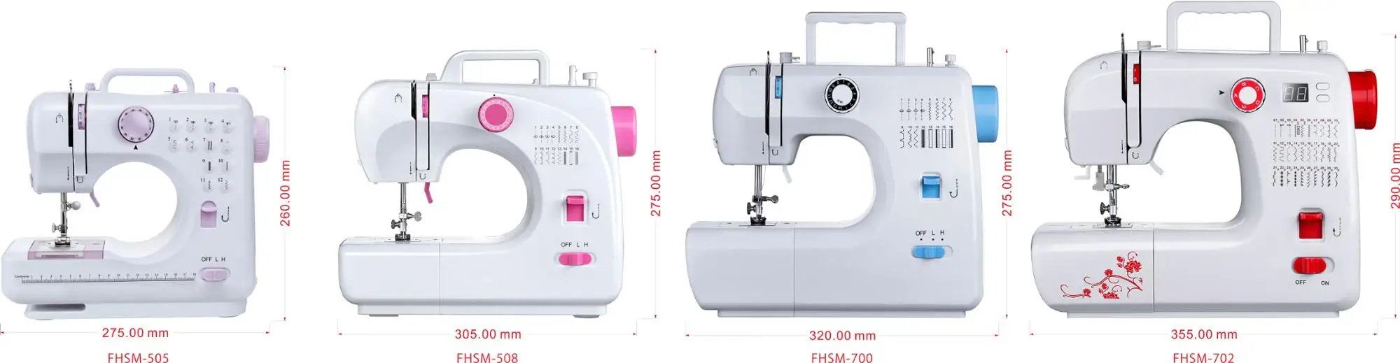 FHSM-505 single needle book jeans t-shirt button factory price sewing machine