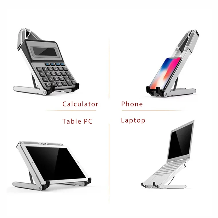 Multi-Function Metal Portable Folding Laptop Stand for PC/phone/Notebook