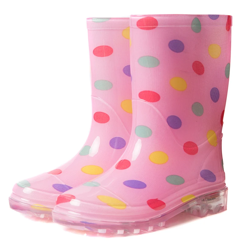 Best Selling Kids PVC Rain Boots With Transparent Outsole PVC Shoes Kids