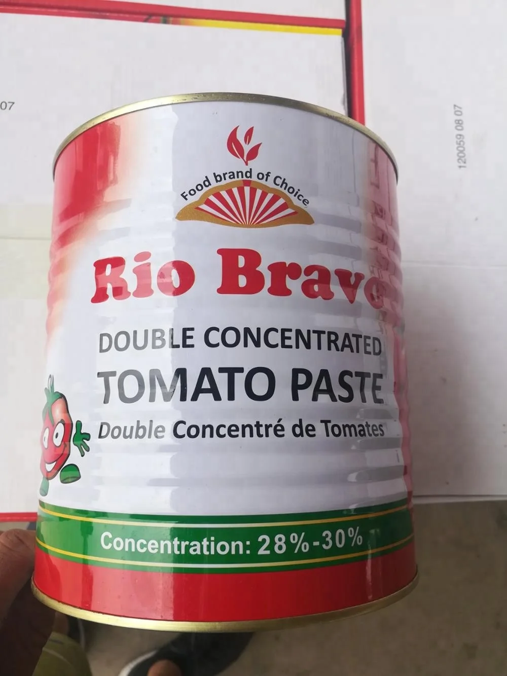 High quality tomato paste brix 28-30% 3kg tin packing private label