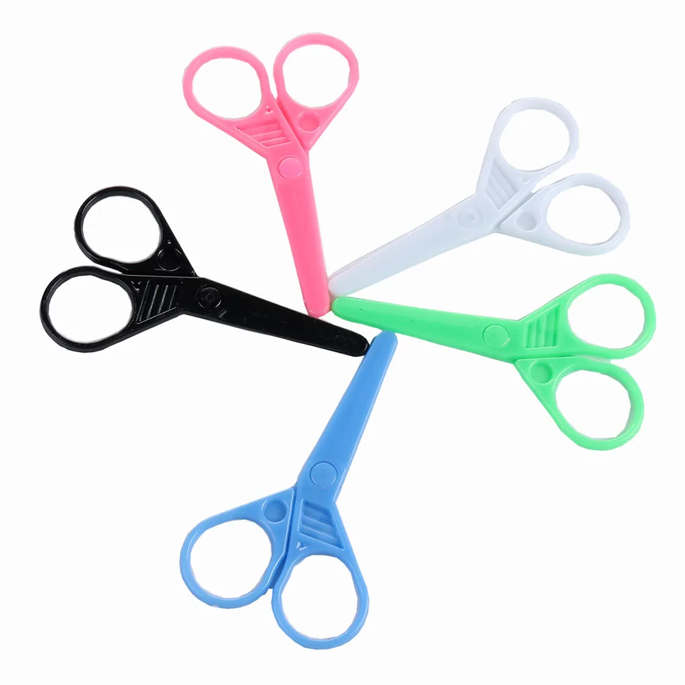 Детские безопасные ножницы, пластиковые художественные ножницы, милые для резки бумаги, канцелярские товары