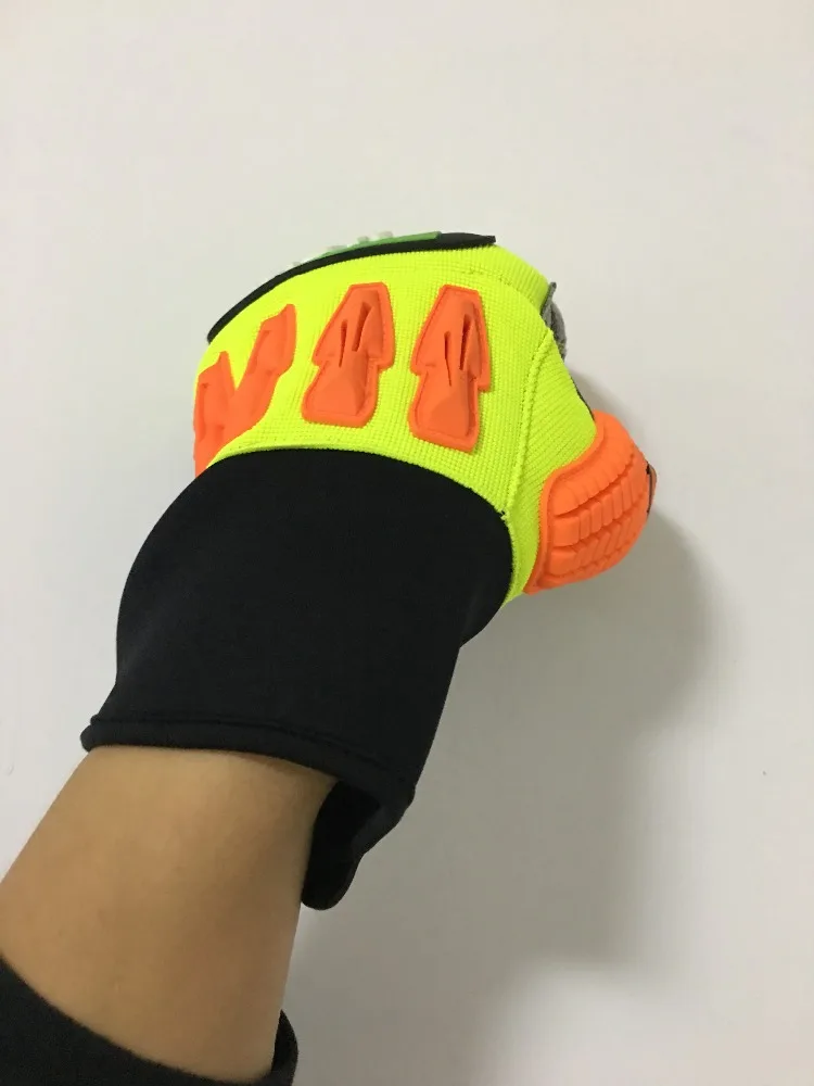 high impact resistant Oil Industrial safety gloves auto Mechanic Gloves firm grip gloves