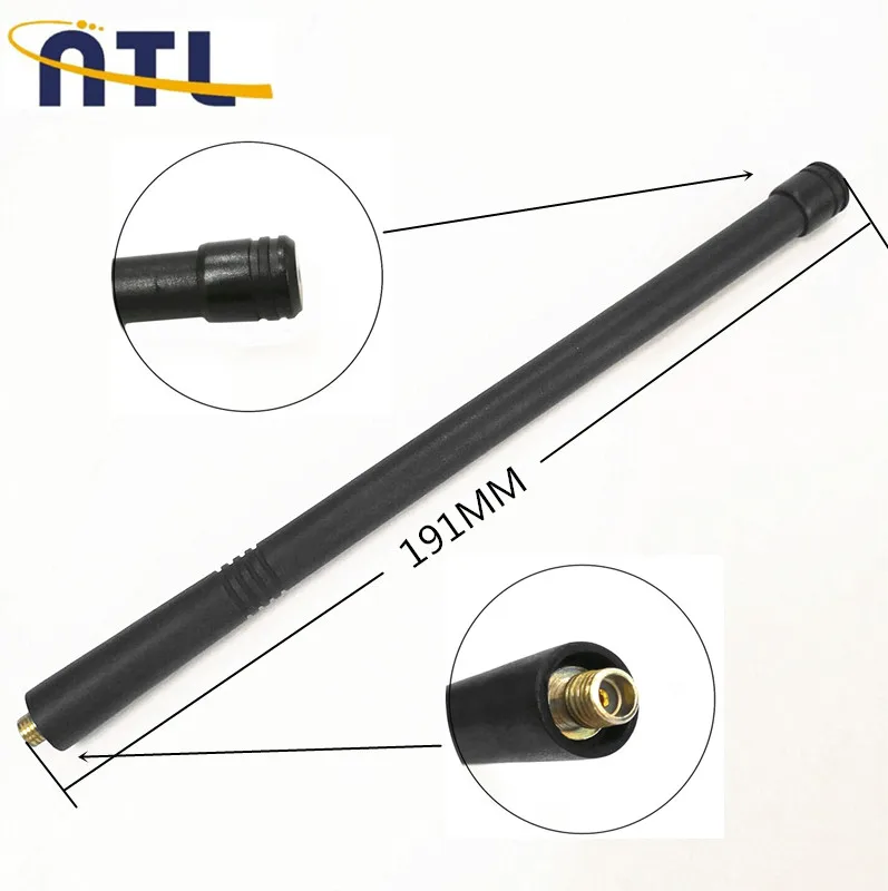 
136-174 mhz VHF/UHF Rubber Whip Handheld Walkie Talkie Antenna 