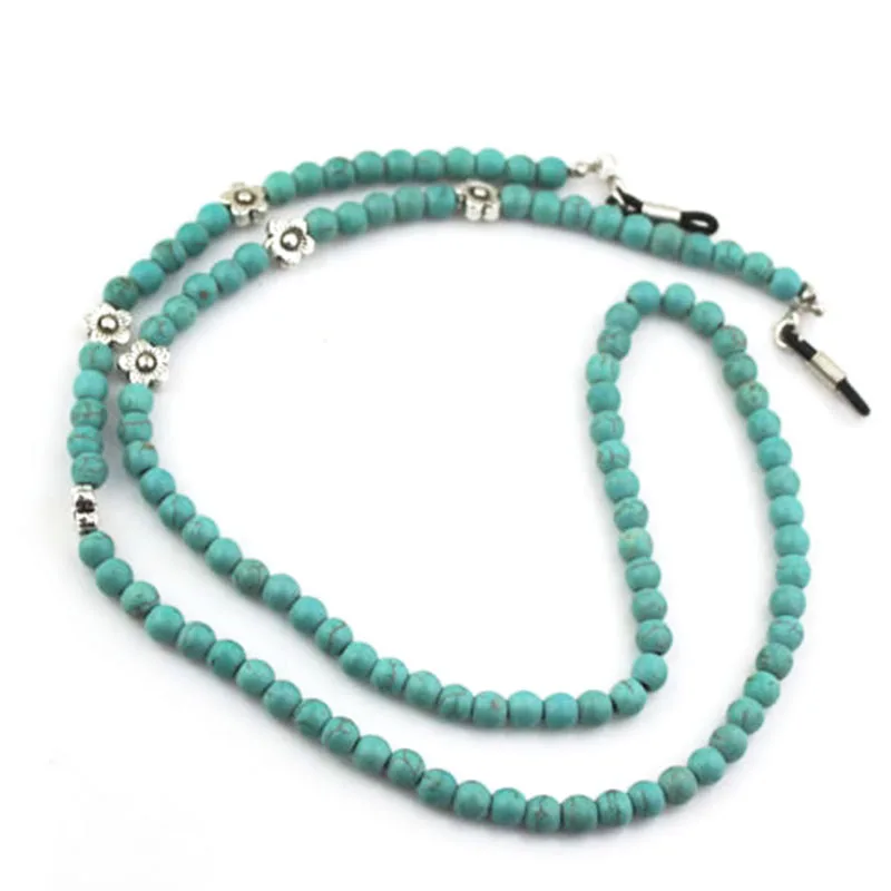 Ювелирные изделия очки веревка ремешок для солнцезащитных очков цепочка турецкий камень экологически чистые модные 20 украшений подарок зеленый 5-10