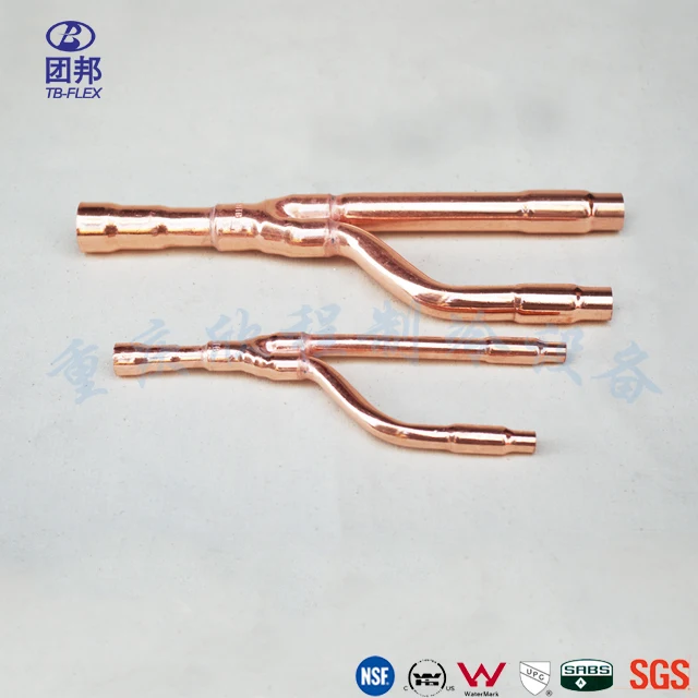 Central Air Conditioner Copper Disperse Pipe Branch Pipe  for Daikin 33T VRF System