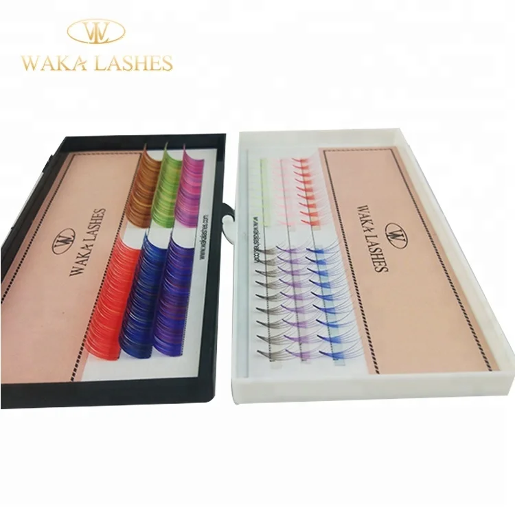 Factory Custom Korea Premium PBT Fiber Natural Color Lashes Silk Eyelash Extensions