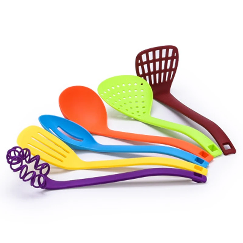 selling colorful durable 6 pieces nylon kitchen utensil set kitchenware product