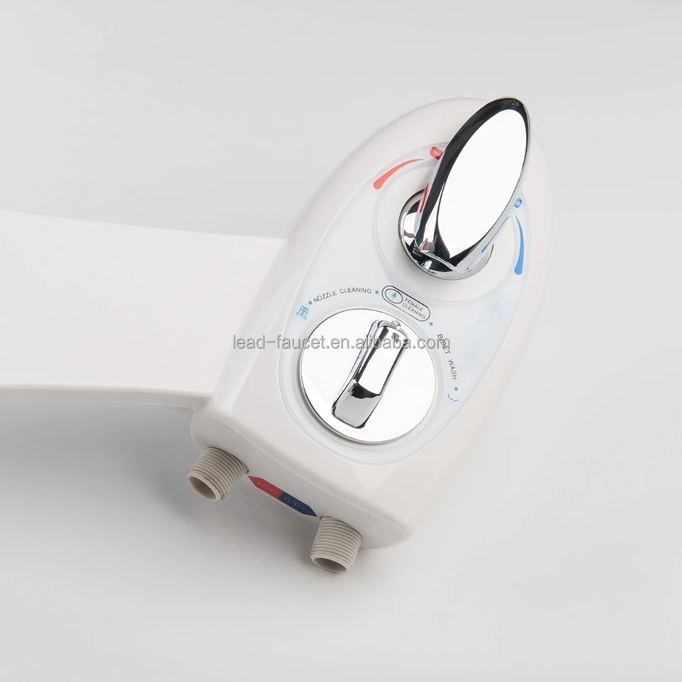 Bathroom Hot and Cold Bidet Nozzle Self-Cleaning Fresh Water Plastic Toilet Bidet Spray Non-Electric Mechanical Bidet