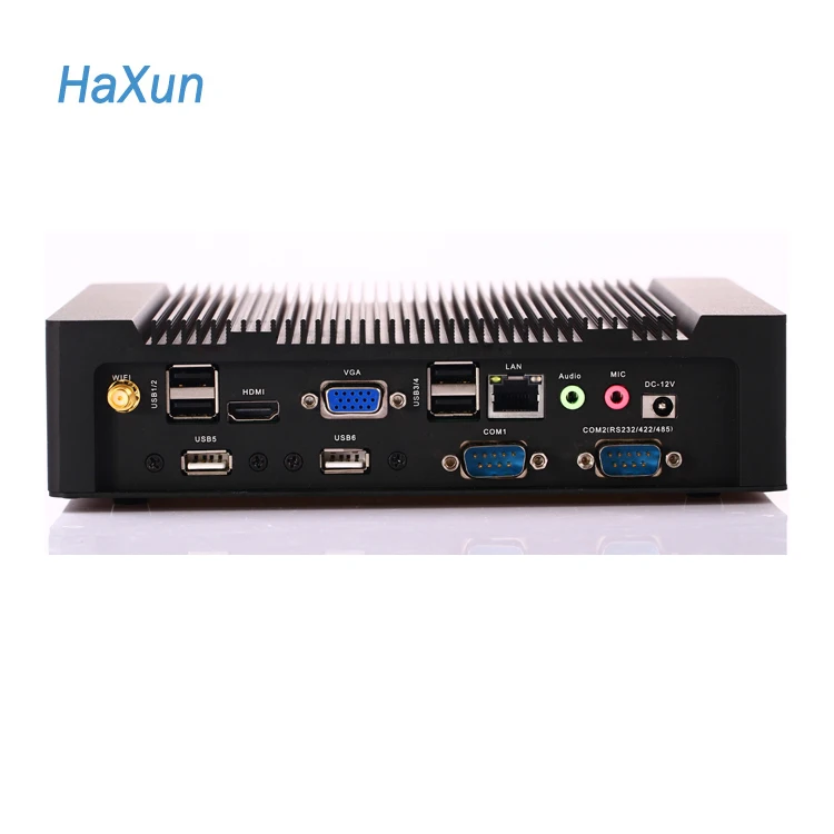 
OEM intel mini desktop computer hardware without cpu, barebone computer 12v,6 usb2.0, 5 rs232 