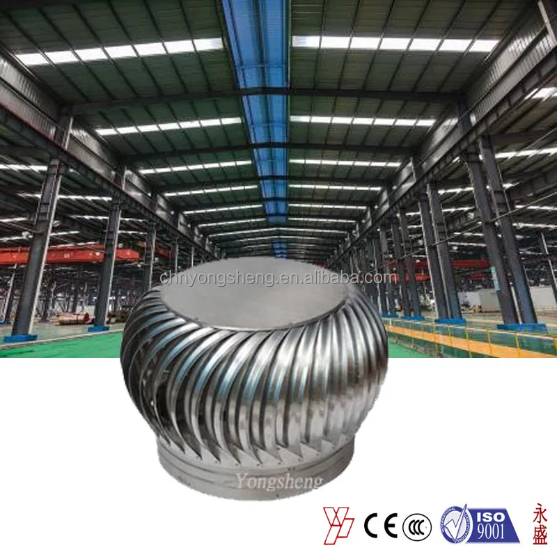 Anti-corrosion stainless steel turbine ventilation fan for flue vent for Korea market