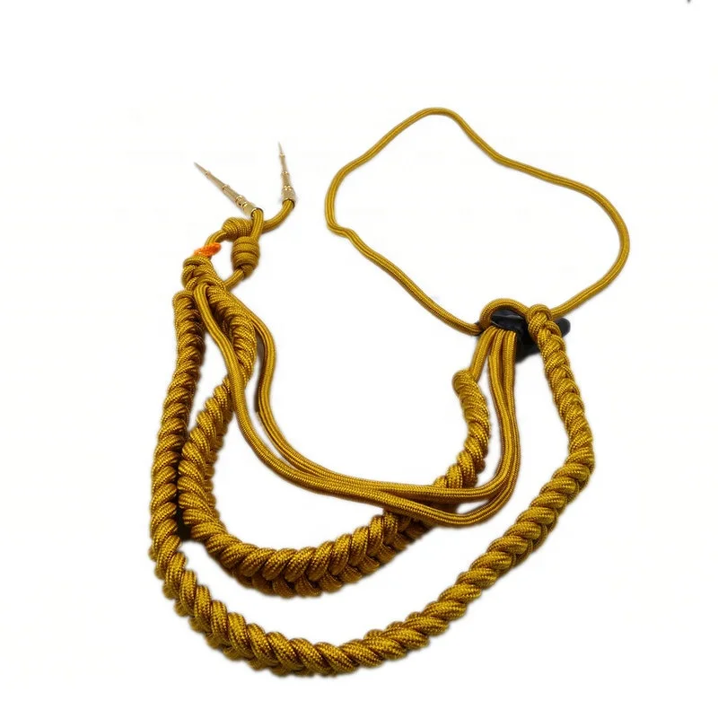 Hot Factory Supplier Custom Braided Gold Mylar Cord for Uniform