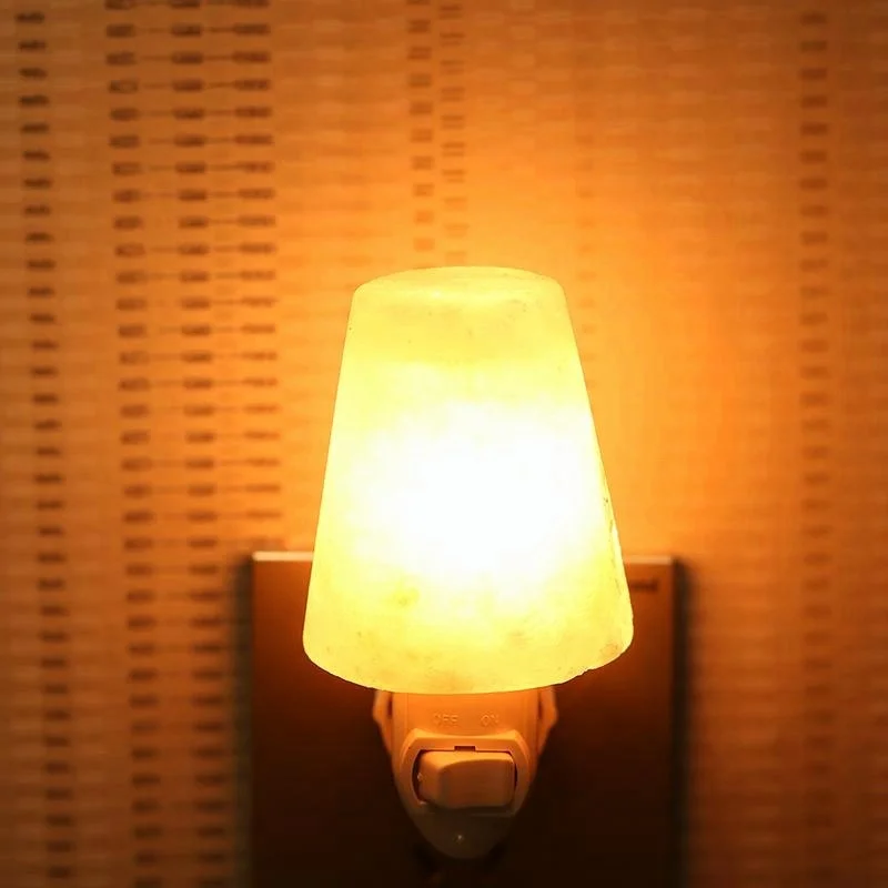 Himalayan Natural Pure Crystal Pink Sea Salt Night Light Wall Lamps