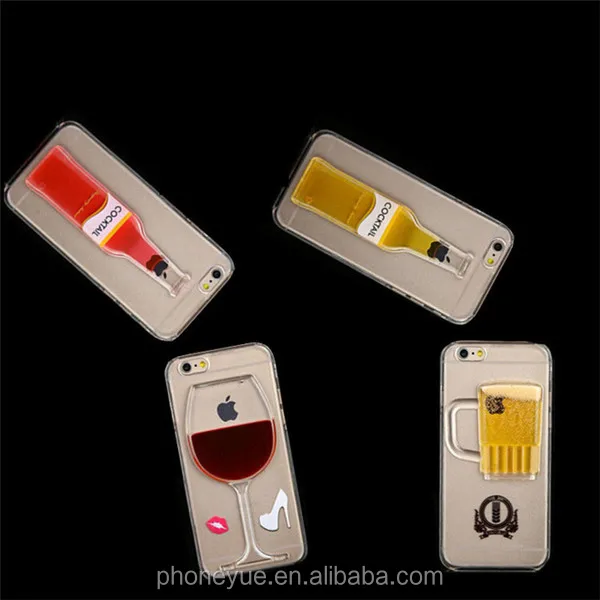Горячие продать моды дизайн красное вино чашки 3d mobile liquid телефон случае для samsung s5