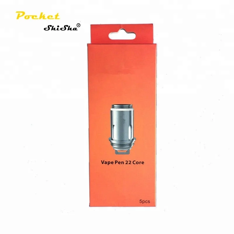 Лидер продаж, оптовая продажа, сменный испаритель Pen 22, катушка бака 0,3 Ом, Двухъядерный 5 шт.